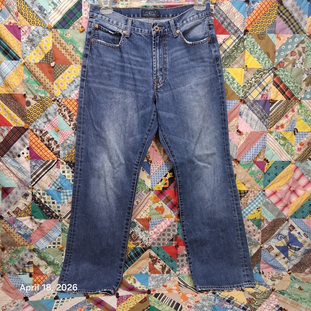 Lucky Brand 181 Relaxed Straight Blue Jeans Size 32x32